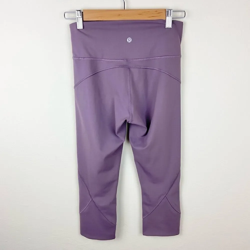 Lululemon In the Movement Crop Leggings - Smoked Mulberry